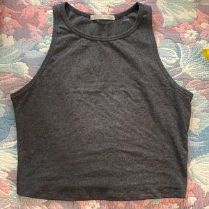 NWOT Dark Grey Cropped Tank